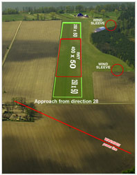 Approach from direction 28