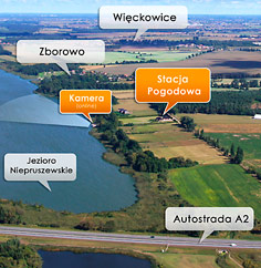 Jezioro Niepruszewskie - Stacja pogodowa - Lądowisko EPZB
